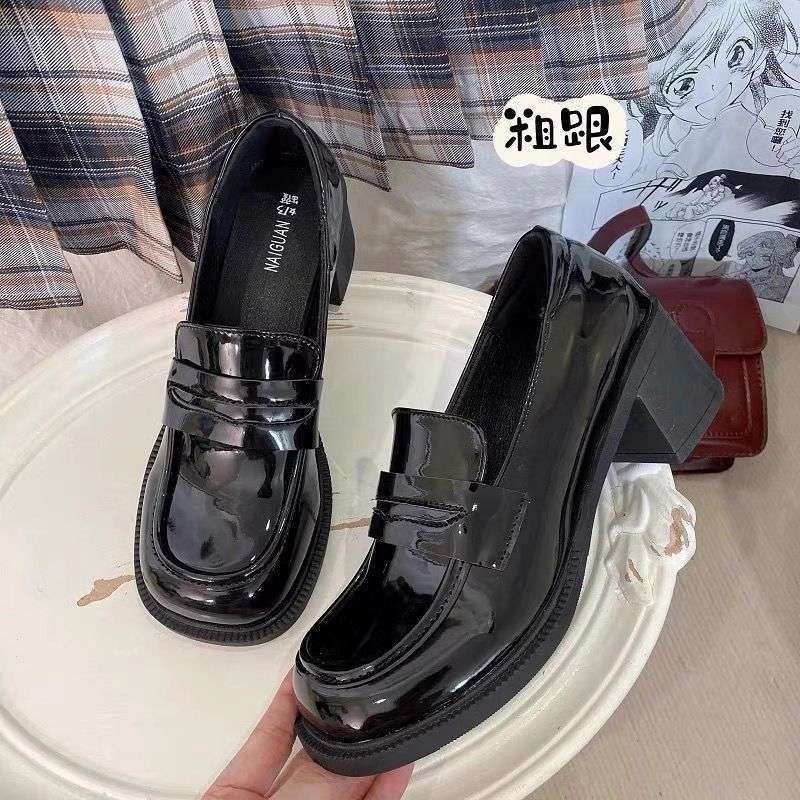 外穿小皮鞋女乐福鞋春秋新款