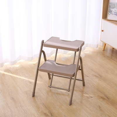 YSF家用折叠梯子二步爬梯花架置物架梯椅子居家多功能置物小楼梯