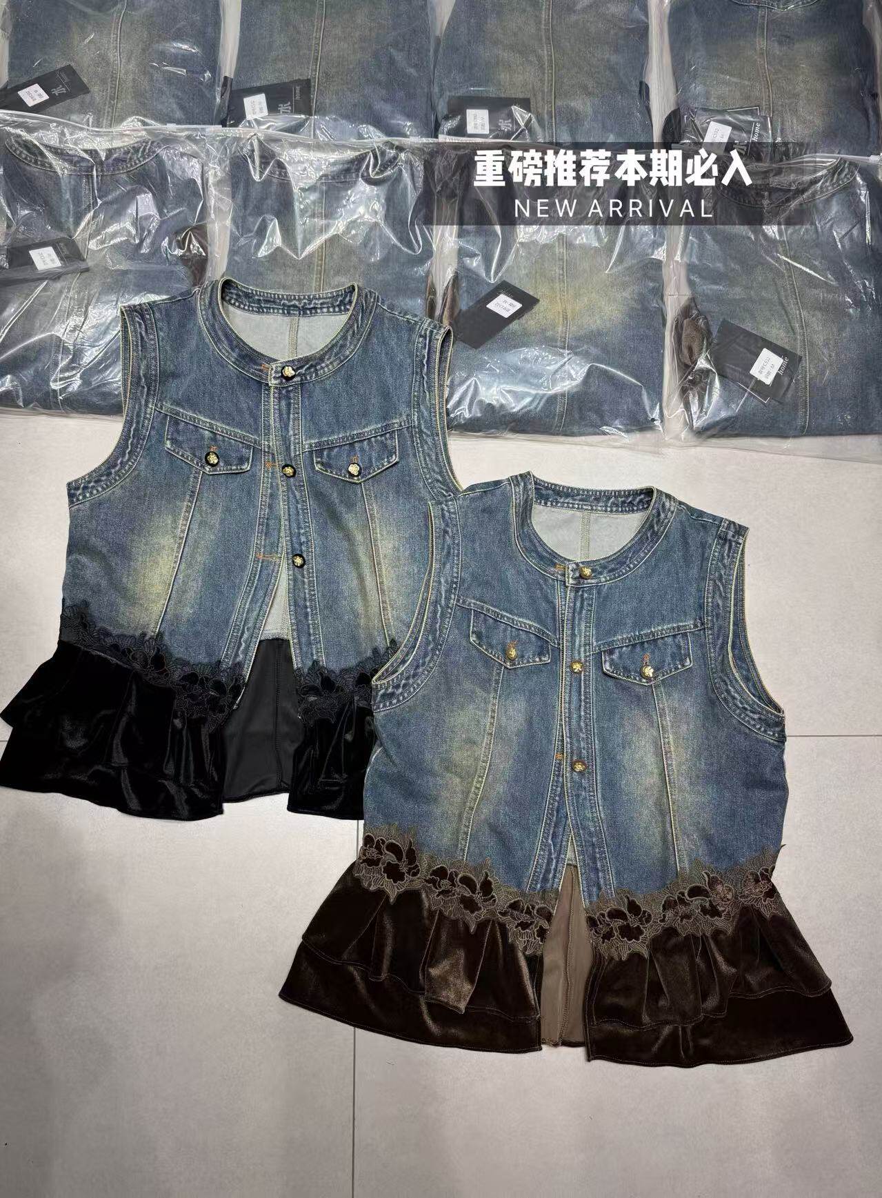 欧洲站2026年新款春季宽松上衣设计感马甲女减龄洋气时尚大码