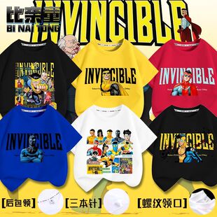 无敌少侠第3季 t恤儿童中大童宽松休闲上衣服 马克周边纯棉圆领短袖