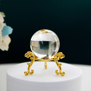 水晶球底座蛋雕文玩葫芦底座核桃底座合成仿木工艺品摆件