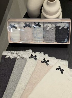 内裤Flora 女士均码韩国东大门代购  可爱图案 5条一组春新款2