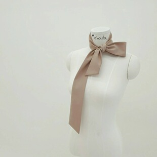 纯色长条 围巾春款ebada丝巾2025简约东大门代购百搭6*134cm