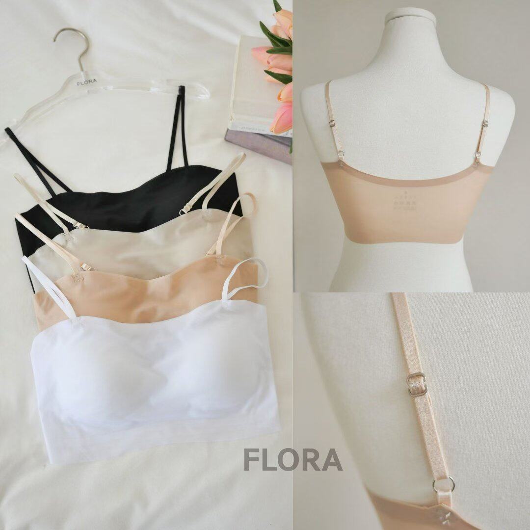 抹胸 吊带背心 美背 FLORA 韩国东大门代购 带胸垫6