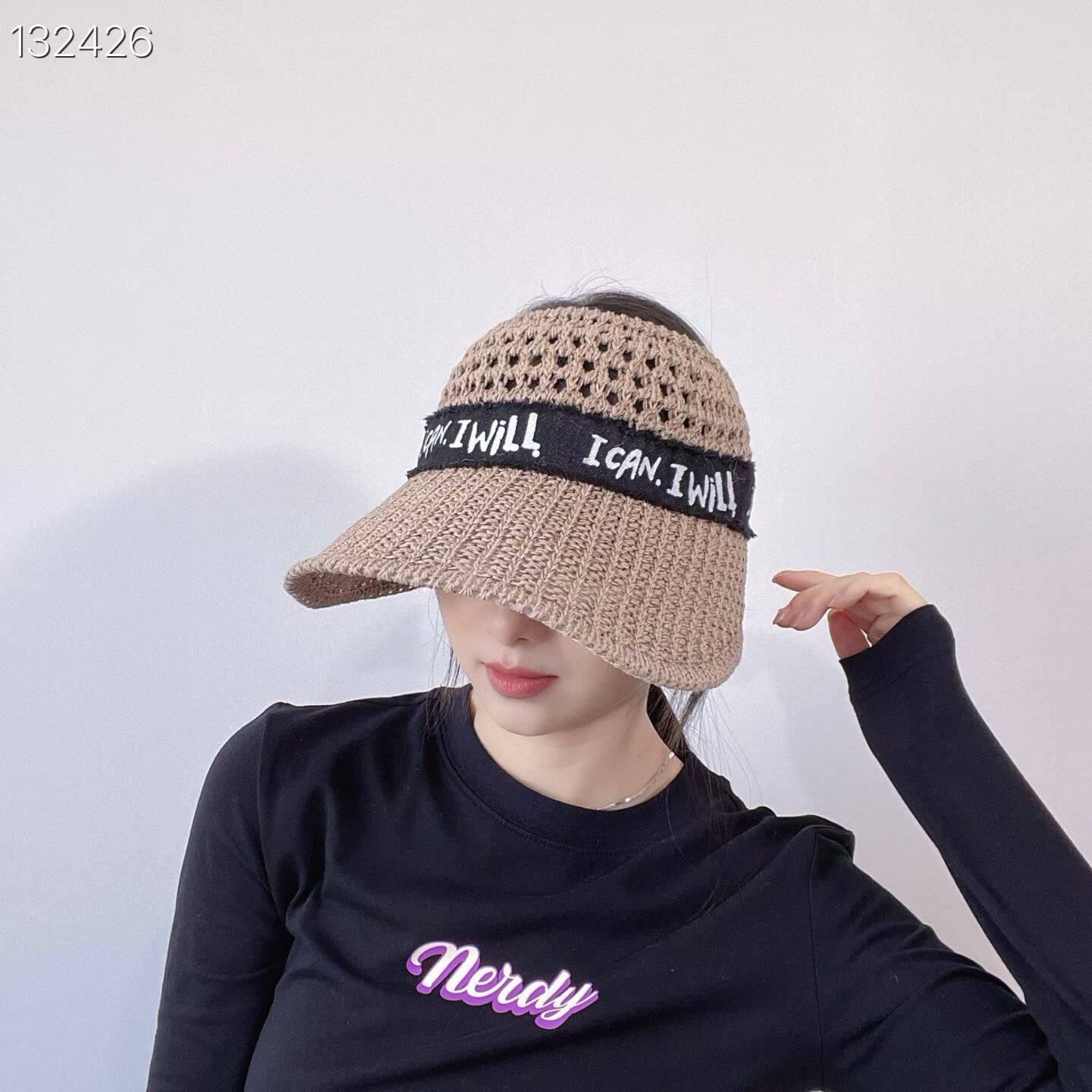 草帽 遮阳帽 LovelyHat东大门代购 镂空编织纹路 百搭女帽子3