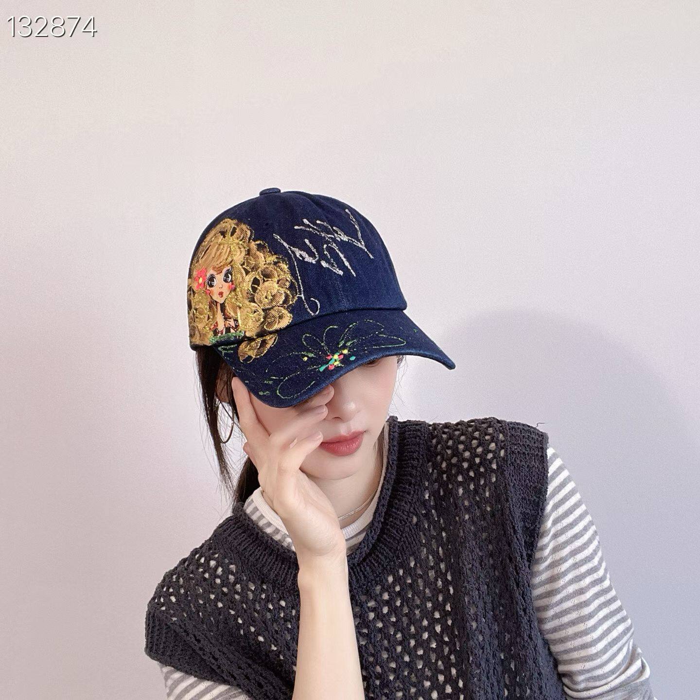 棒球帽LovelyHat东大门代购 个性女孩图案 百搭女帽子3