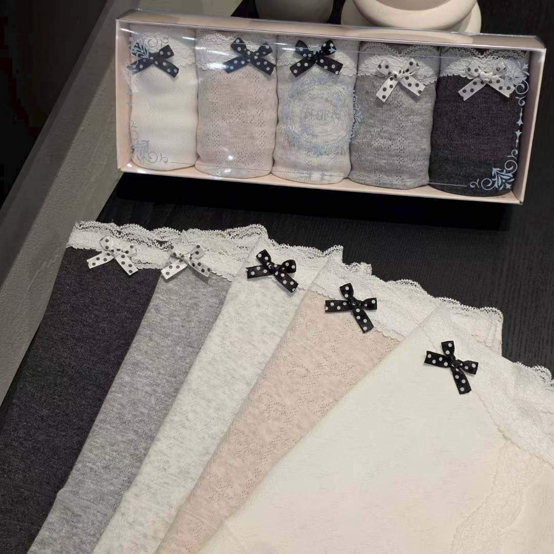 内裤Flora 女士均码韩国东大门代购  蝴蝶结图案 一组,女士内衣/男士内衣/家居服,女三角裤,淘宝优惠券,粉丝福利购,淘宝优惠卷