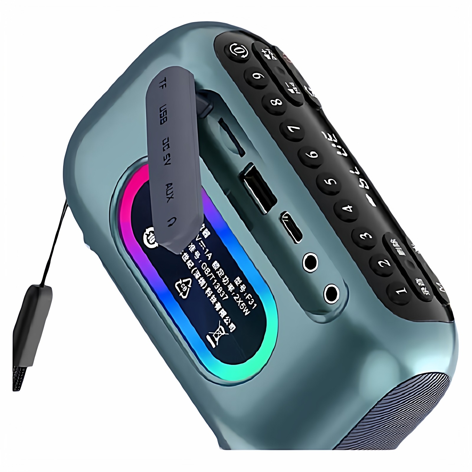 山水F31录音机蓝牙音箱双喇叭FM调频收音机支持内存卡U盘蓝牙通话