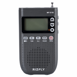 RIZFLY米跃 MY518两波段收音机支持蓝牙耳机收听电台老人广播518S