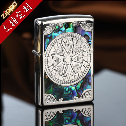 ZIPPO打火机正品限量版爱情罗盘正版高档防风煤油送男友礼物煤油