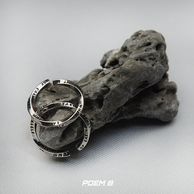 POEM8冷淡风莫比乌斯环情侣戒指