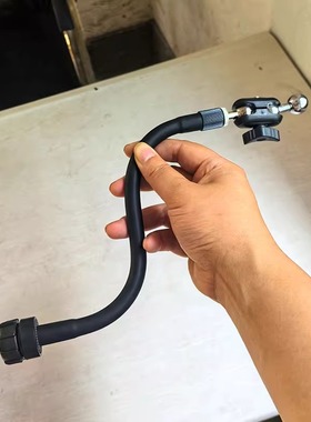 车载支架加长杆万向调节支架汽车手机导航支架17mm母球头延长软管