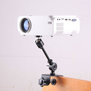 投影仪支架床头沙发免打孔夹式投影仪壁挂支架适用于极米小米等英制1/4螺丝孔投影仪置物架