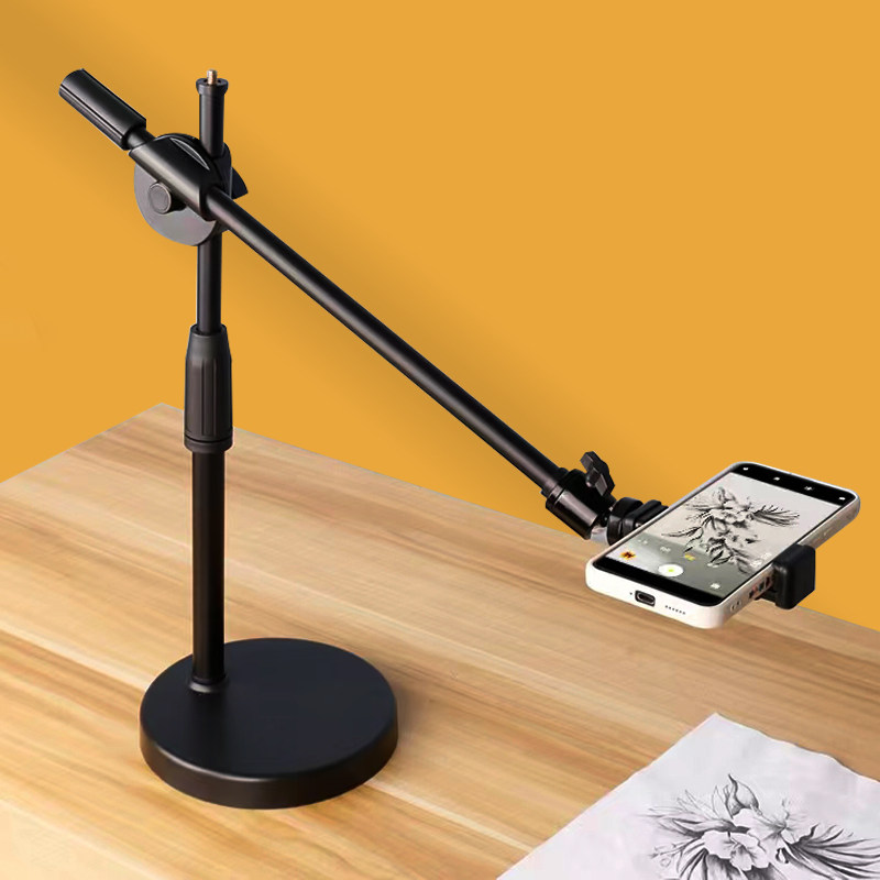 手机支架桌面拍摄防抖伸缩垂直俯拍录像拍照多功能简约支撑架子