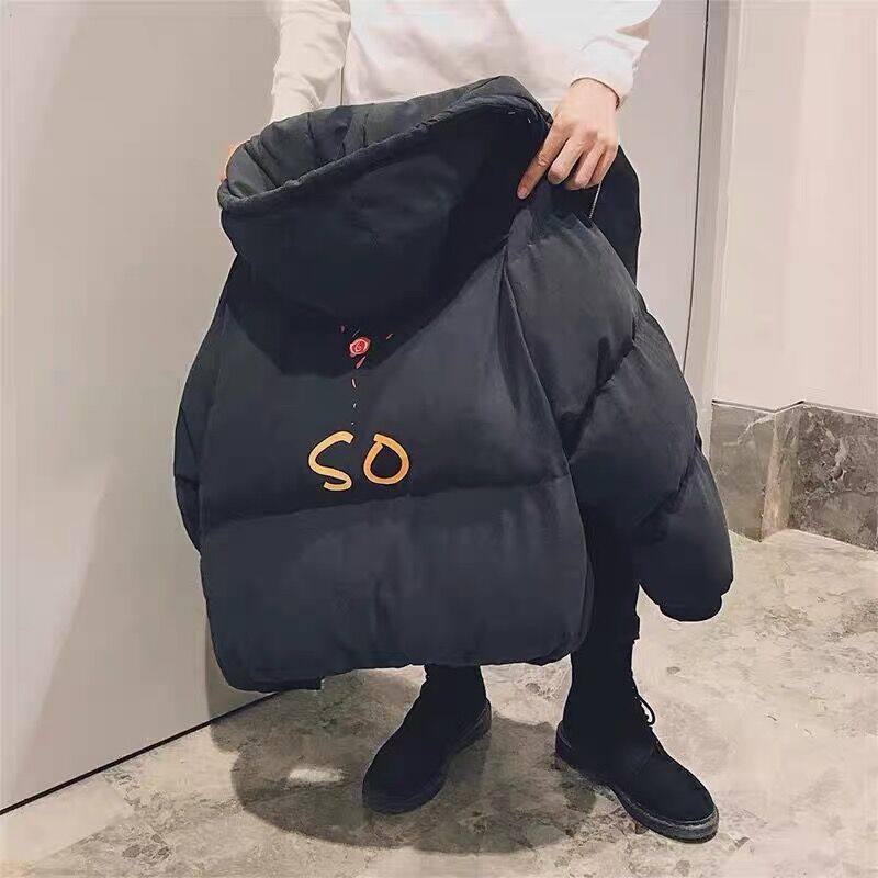 2026重磅羽绒棉衣男冬季加绒加厚棉服外套宽松大码潮牌连帽面包服