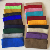 弹力针织运动纯色宽边发带ins网红嘻哈街舞头套跑步瑜伽吸汗头套