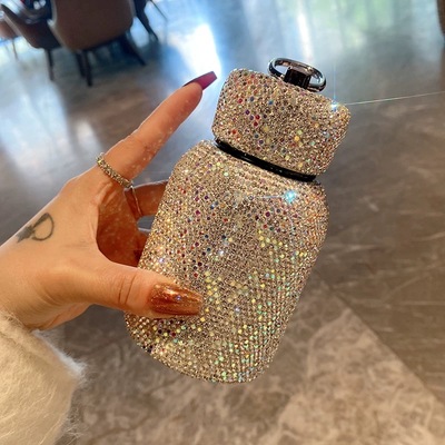 轻奢满钻不锈钢保温杯女生高颜值