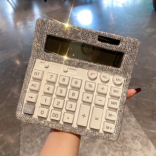 镶钻计算机办公用2025新款 时尚 女生高颜值轻奢大屏幕财务会计算器