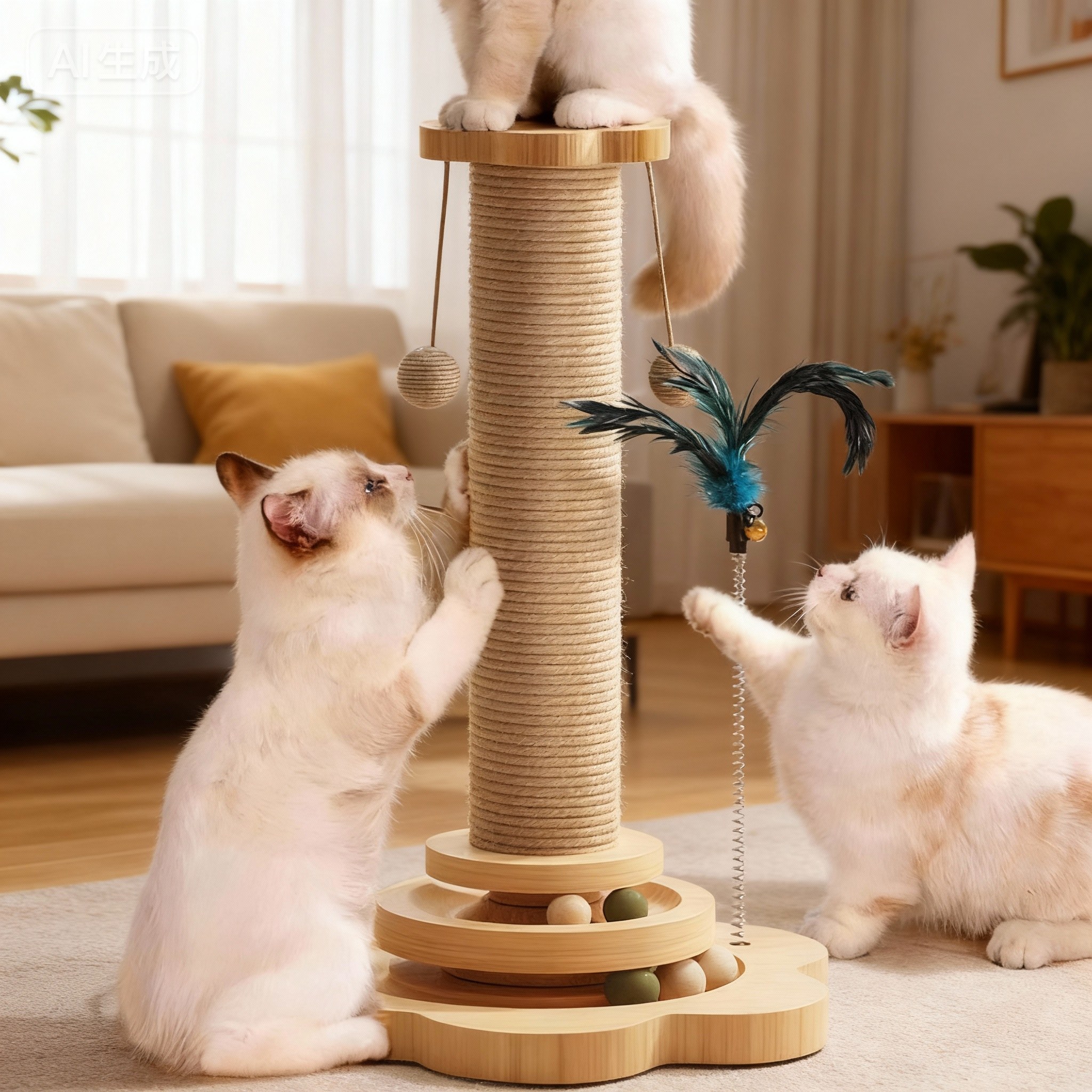 【嗨玩一整天】宠物五合一猫抓板