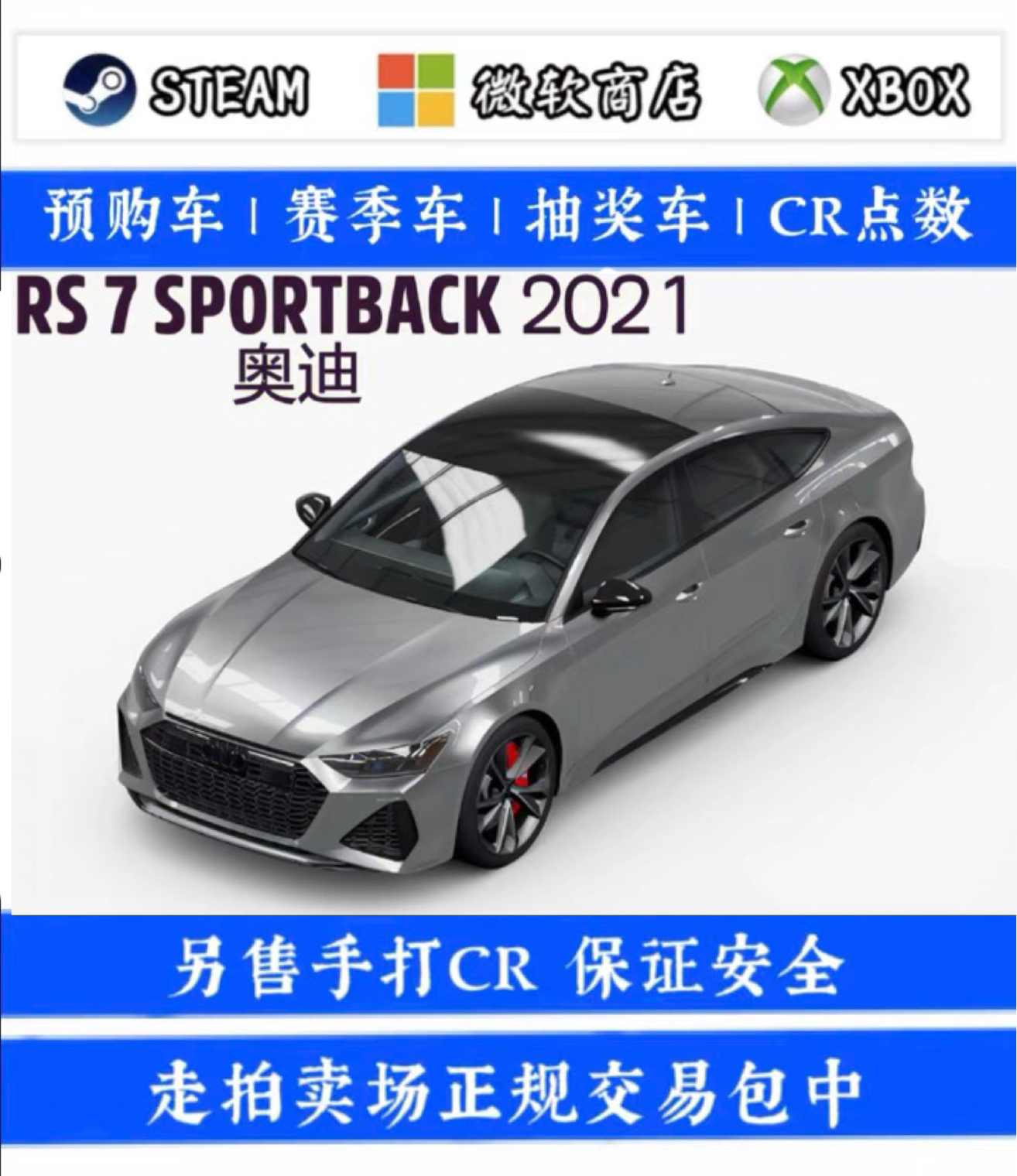 Steam地平线5奥迪RS7稀有车