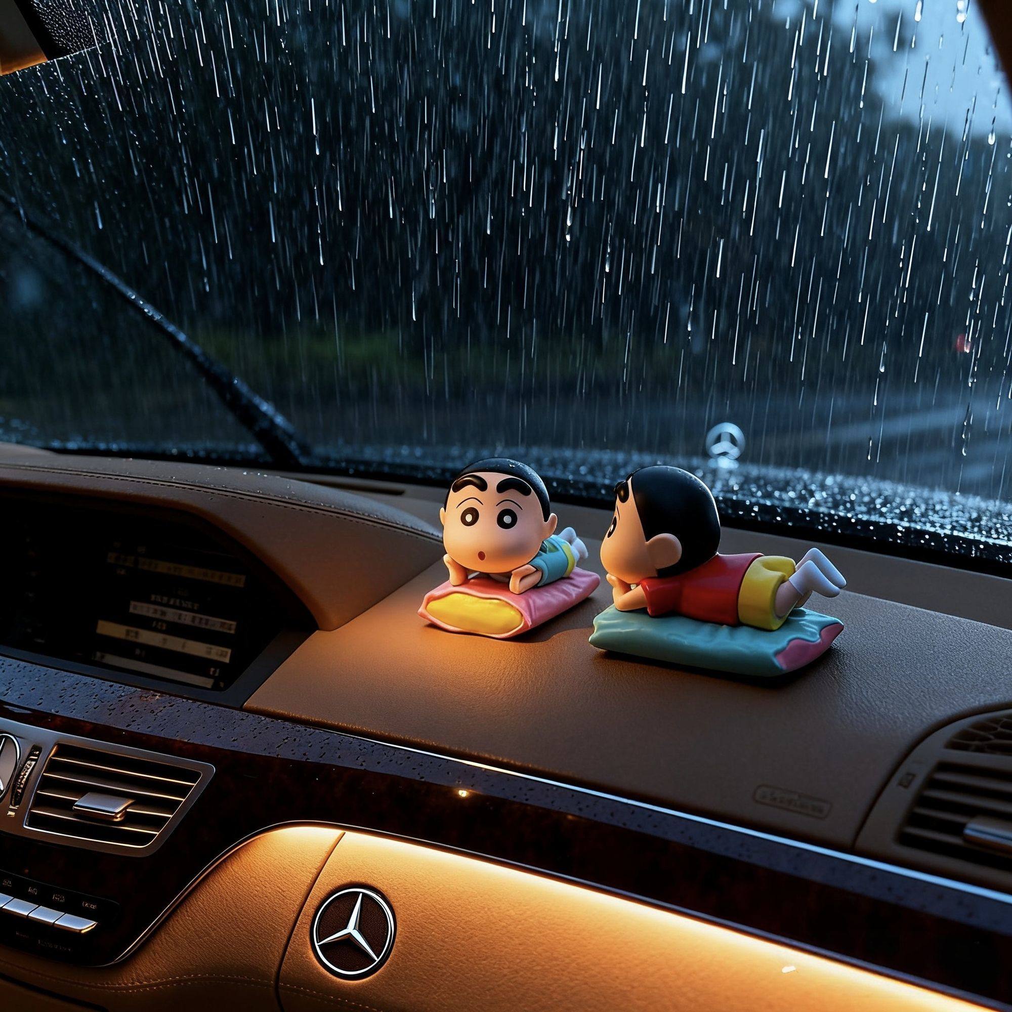 蜡笔小新车载摆件仪表台副驾驶