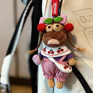 丑鱼娃衣呆呆鱼丑打工背带裤娃娃比奇堡呆愣愣衣服棉花娃娃二次元