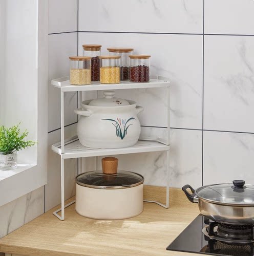 厨房转角可叠加多功能收纳架