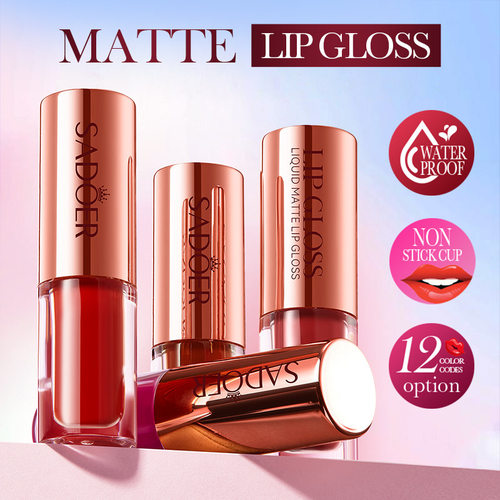 Matte Lip Gloss Non-Stick Cup Long-Lasting Liquid Lipstick