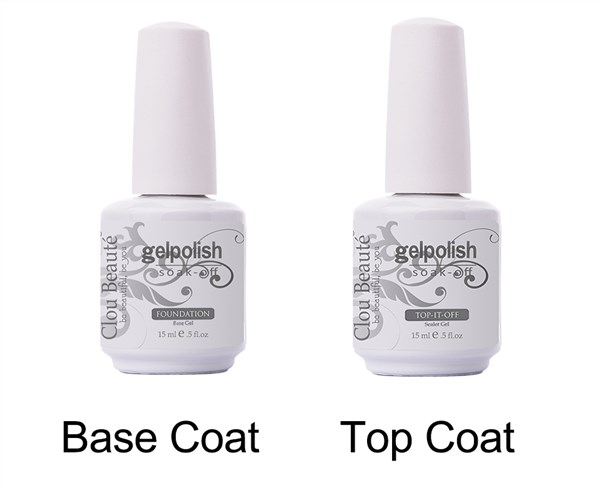 Top Coat Base Coat Shiny Gel Nail Polish UV quality Glaze 彩妆/香水/美妆工具 甲油胶 原图主图