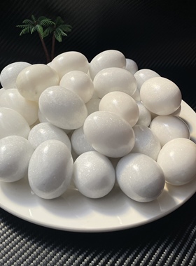 鸡蛋石头蛋天然瘦求按摩石头鹅卵石手把玩小鸡蛋山鸡蛋蛋白石鸡蛋