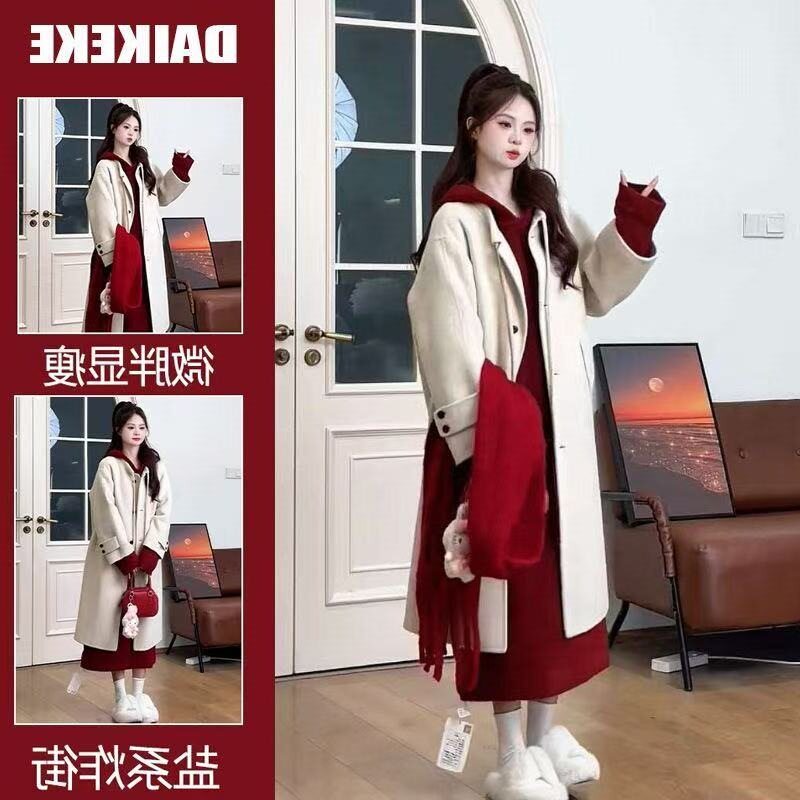 秋装女款穿搭2025年秋季新款毛呢外套