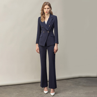 售楼部工作服高端西装套装女秋冬爱尚臣物业经理美容院前台老板娘