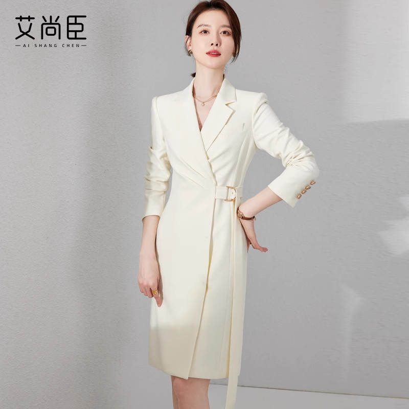 艾尚臣美容院职业连衣裙女春秋款