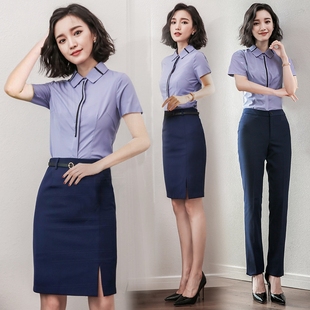 置业顾问女装套装气质夏爱尚臣艾燕燕职业装高端售楼部经理工作服