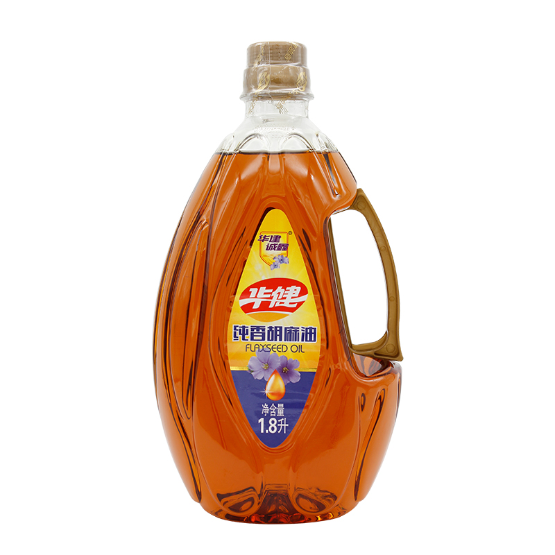 华建诚鑫 纯香胡麻油1.8L 华健亚麻籽油胡麻油植物油食用油