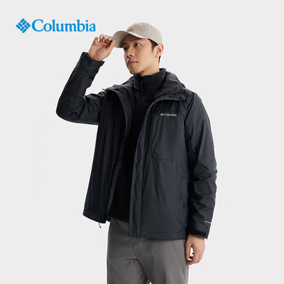 Columbia男秋冬套抓绒三合一