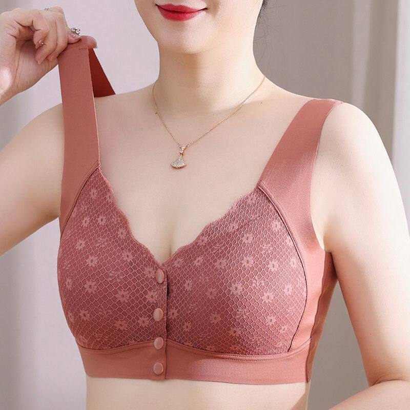 妈妈文胸无钢圈聚拢防下