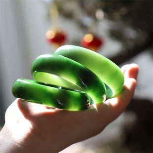 【女人碧玉镯】郭熙立和田玉高端玉石源头矿料玉石加工手镯传承