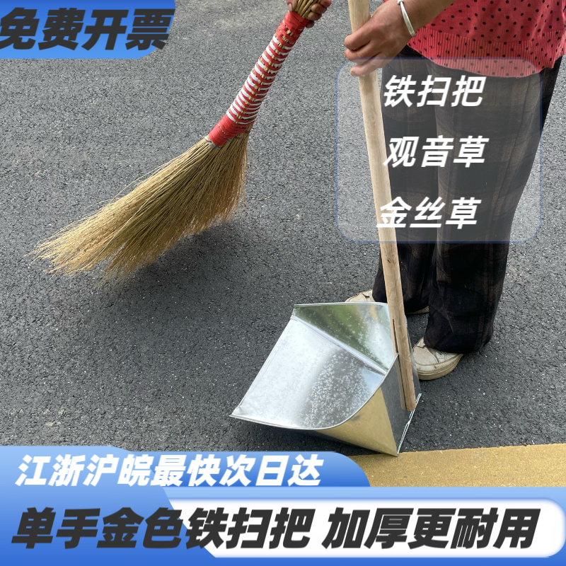 铁扫把金丝草小扫帚软毛庭院工厂车间树枝加厚水泥地环卫观音笤帚