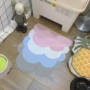 QB dog bát con chó bát nước bát mat dễ thương đám mây placemat mèo silicone không thấm nước chống trượt bát thực phẩm mat - Cat / Dog hàng ngày Neccessities bình nước treo chuồng