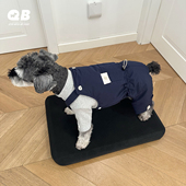 四脚衣棉衣背带裤 宠物狗狗衣服冬季 棉裤 子雪纳瑞泰迪比熊保暖加厚