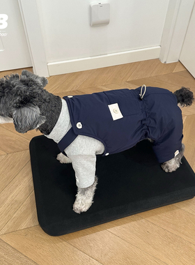 宠物狗狗衣服冬季棉裤四脚衣棉衣背带裤子雪纳瑞泰迪比熊保暖加厚