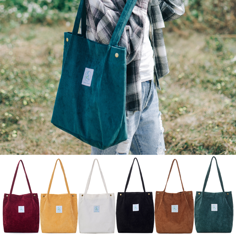 灯芯绒 帆布包女韩国简约百搭学生韩版原宿ulzzang日系文艺单肩包|ruв категории Сумки, Г - жа сумки - от Buy2taobao.com для оказания профессиональной услуги покупки агента Taobao