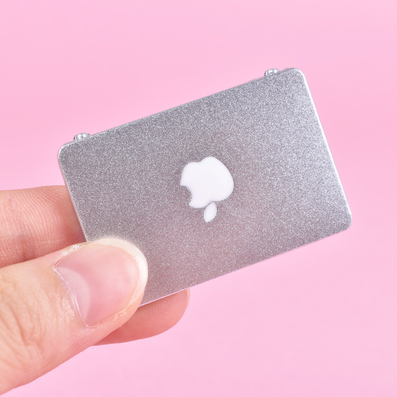 迷你笔记本电脑模型微缩食玩场景家居摆件儿童过家家玩具娃屋配件