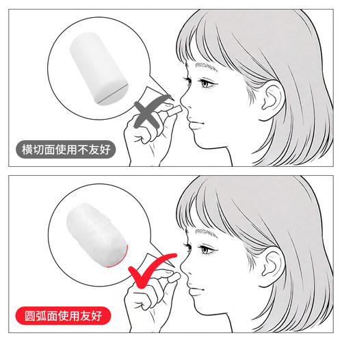日本快速鼻血儿童脱脂棉球