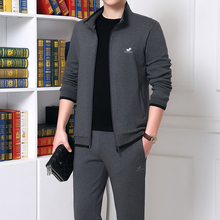 卫衣套装 运动休闲外套加绒中年爸爸装 衣服 三件套壹阁服饰男士 长袖