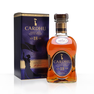 洋酒苏格兰原瓶进口家豪18年黑石卡杜 单一麦芽威士忌 CARDHU 18Y