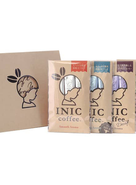 日本直邮 INIC coffee 多口味组合 礼盒 速溶纯咖啡低咖啡因咖啡