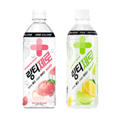 LINGTEA ZERO泠喝桃子味柠檬青柠味果味饮料含维生素整箱24瓶零卡