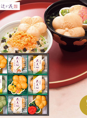 日本直邮京洛辻花茶泡饭速食汤食品礼盒伴手礼日式特产9枚入贺礼